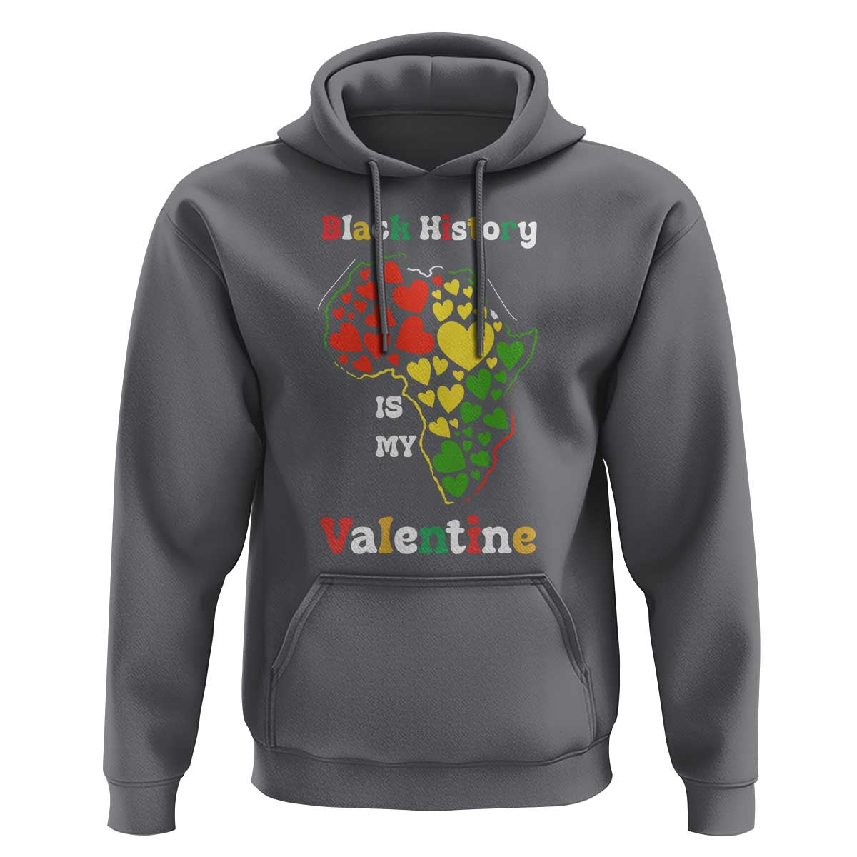 Melanin Queen Black History Month Hoodie Is My Valentine - Wonder Print Shop