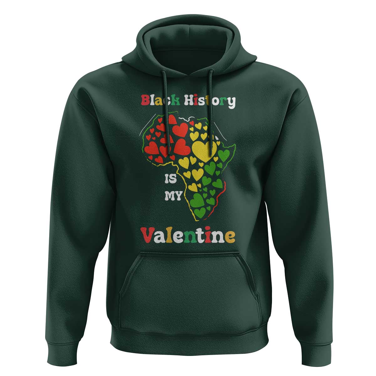 Melanin Queen Black History Month Hoodie Is My Valentine - Wonder Print Shop