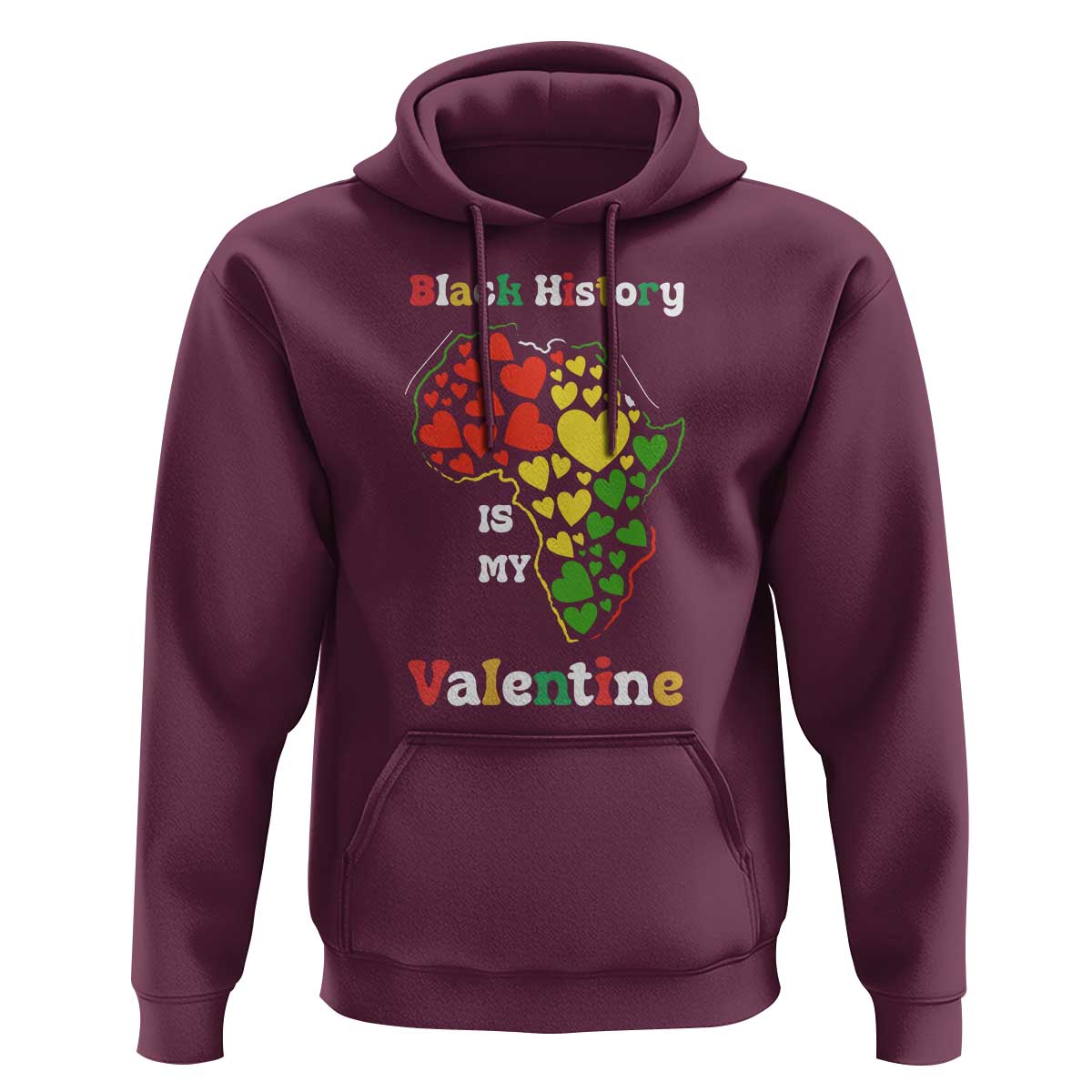 Melanin Queen Black History Month Hoodie Is My Valentine - Wonder Print Shop