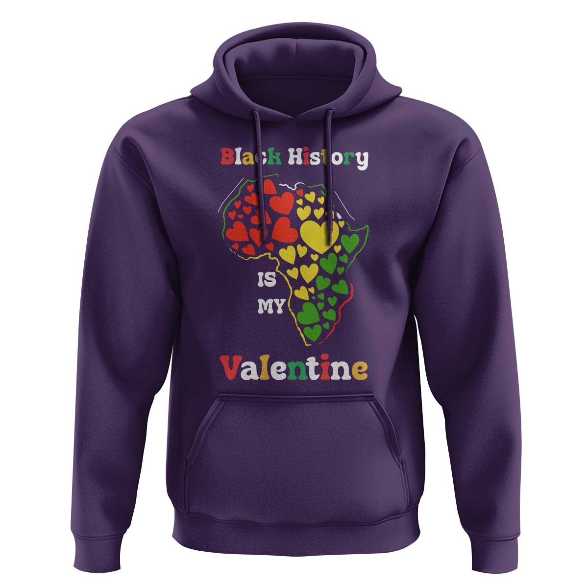 Melanin Queen Black History Month Hoodie Is My Valentine - Wonder Print Shop