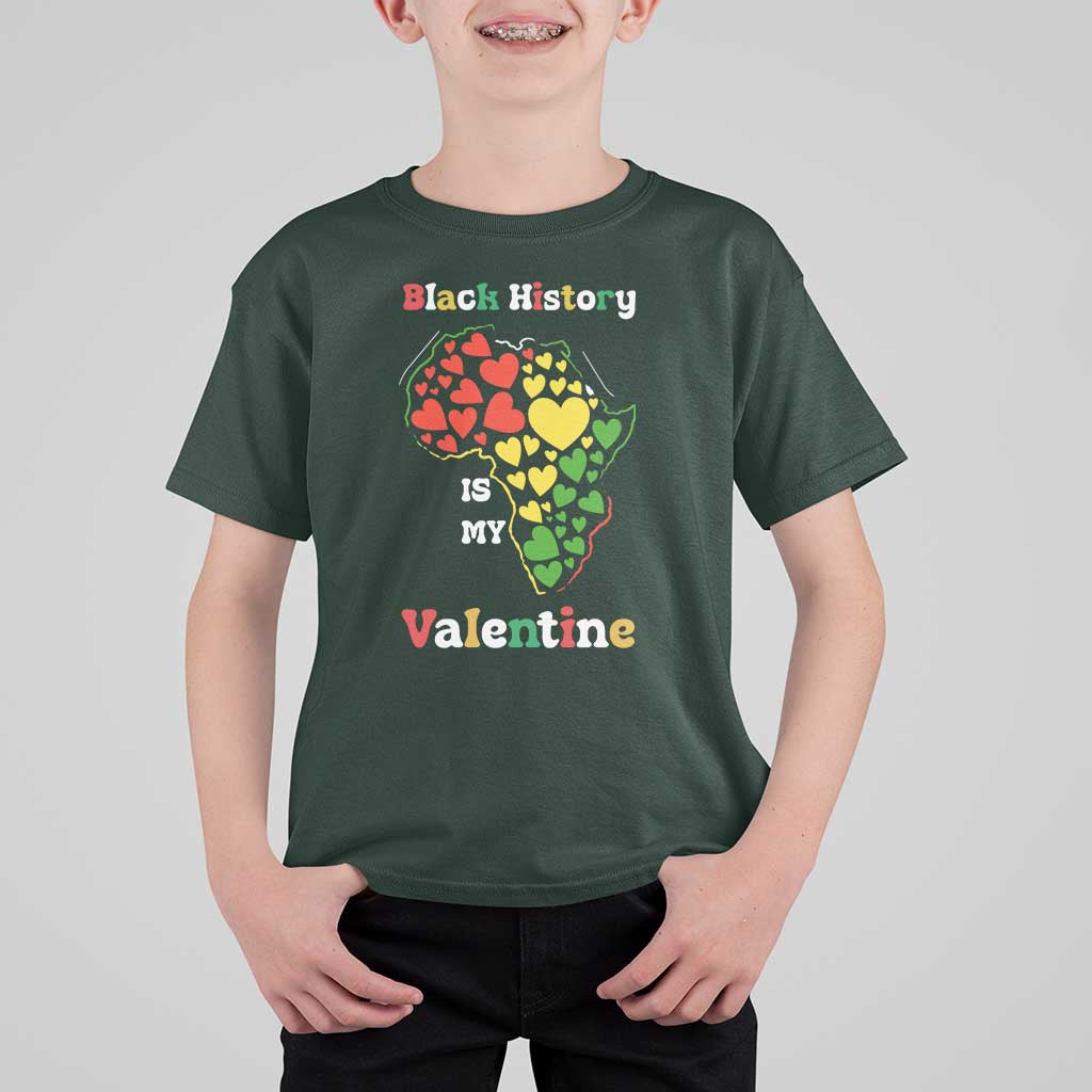 Melanin Queen Black History Month T Shirt For Kid Is My Valentine - Wonder Print Shop