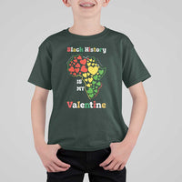 Melanin Queen Black History Month T Shirt For Kid Is My Valentine - Wonder Print Shop
