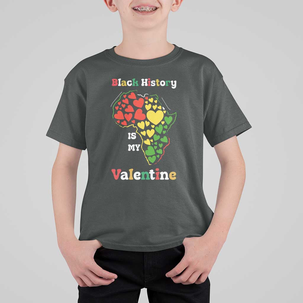 Melanin Queen Black History Month T Shirt For Kid Is My Valentine - Wonder Print Shop