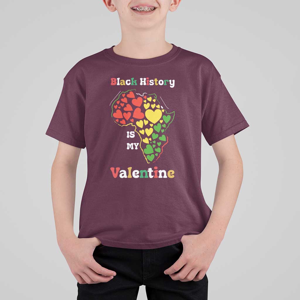 Melanin Queen Black History Month T Shirt For Kid Is My Valentine - Wonder Print Shop