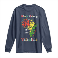 Melanin Queen Black History Month Long Sleeve Shirt Is My Valentine - Wonder Print Shop