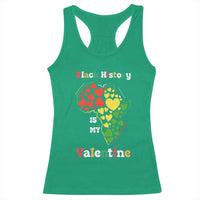 Melanin Queen Black History Month Racerback Tank Top Is My Valentine - Wonder Print Shop