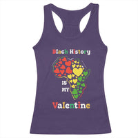 Melanin Queen Black History Month Racerback Tank Top Is My Valentine - Wonder Print Shop