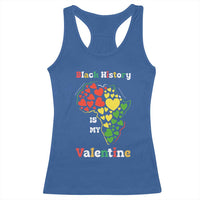 Melanin Queen Black History Month Racerback Tank Top Is My Valentine - Wonder Print Shop