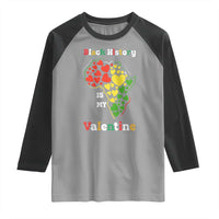 Melanin Queen Black History Month Raglan Shirt Is My Valentine - Wonder Print Shop