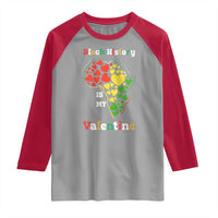 Melanin Queen Black History Month Raglan Shirt Is My Valentine - Wonder Print Shop