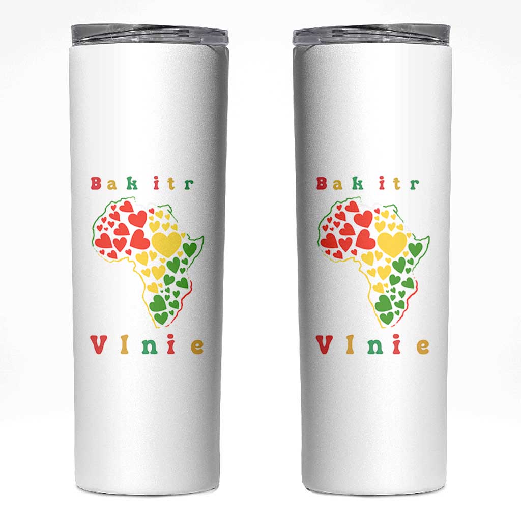 Melanin Queen Black History Month Skinny Tumbler Is My Valentine - Wonder Print Shop