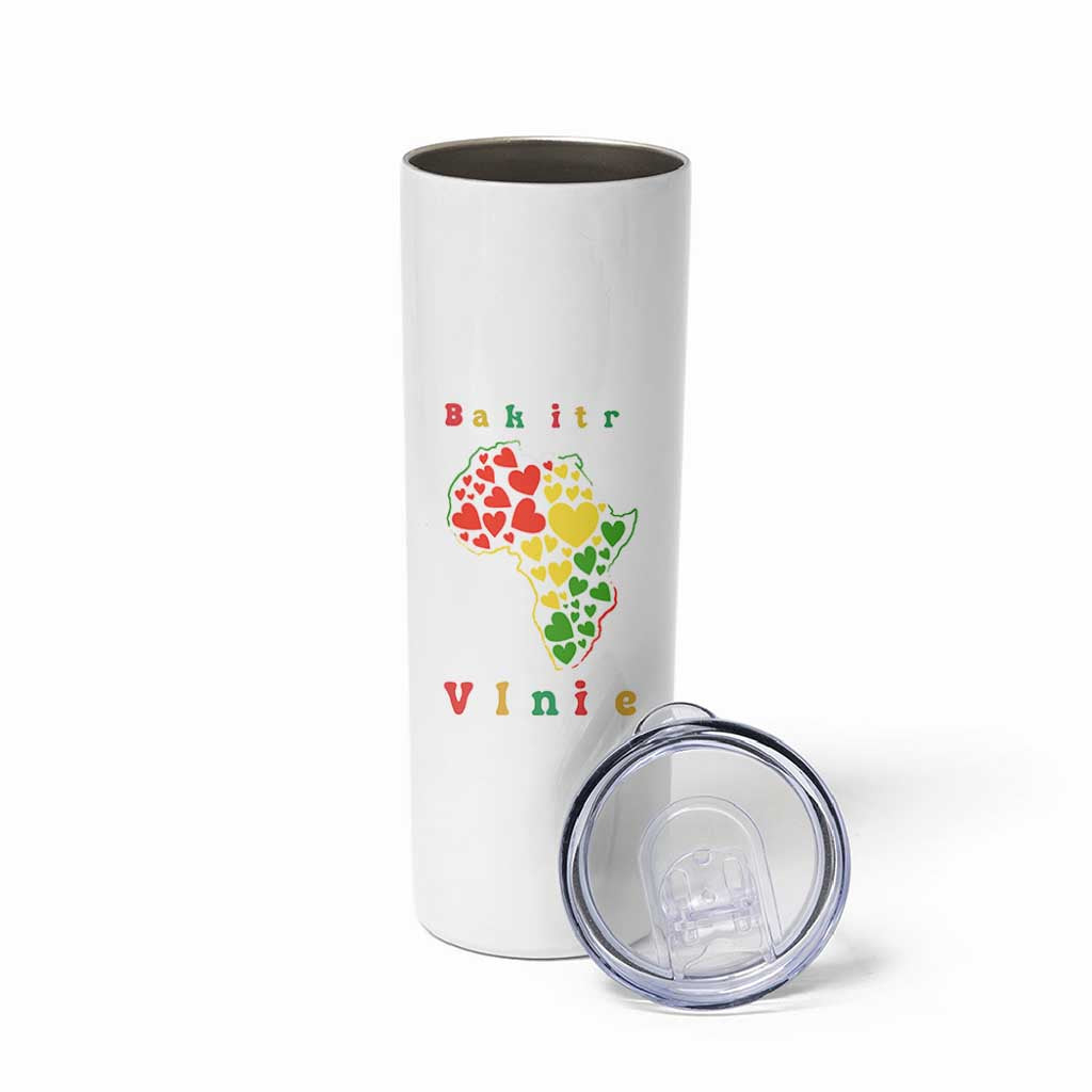 Melanin Queen Black History Month Skinny Tumbler Is My Valentine - Wonder Print Shop