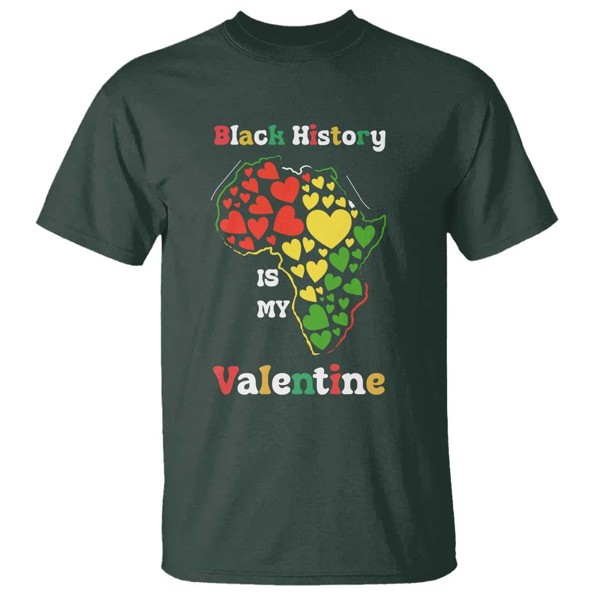 Melanin Queen Black History Month T Shirt Is My Valentine - Wonder Print Shop