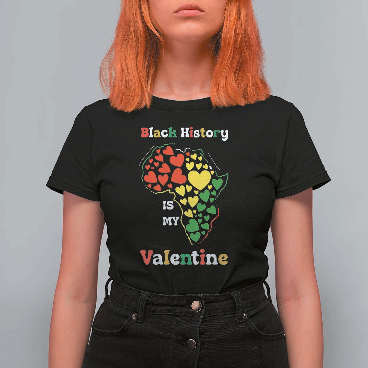 Melanin Queen Black History Month T Shirt For Women Is My Valentine - Wonder Print Shop