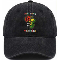 Melanin Queen Black History Month Washed Cotton Baseball Cap Is My Valentine