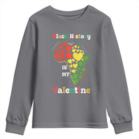 Melanin Queen Black History Month Youth Sweatshirt Is My Valentine - Wonder Print Shop