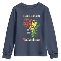 Melanin Queen Black History Month Youth Sweatshirt Is My Valentine - Wonder Print Shop
