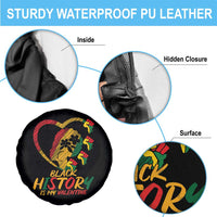 Black History Is My Valentine Spare Tire Cover Gift For Melanin Queen - Wonder Print Shop