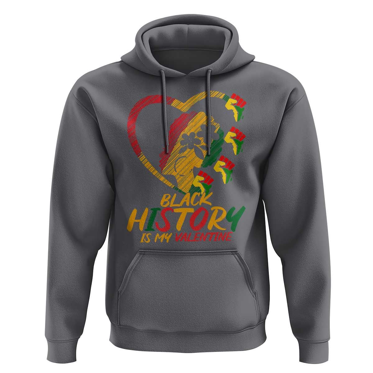 Black History Is My Valentine Hoodie Gift For Melanin Queen - Wonder Print Shop