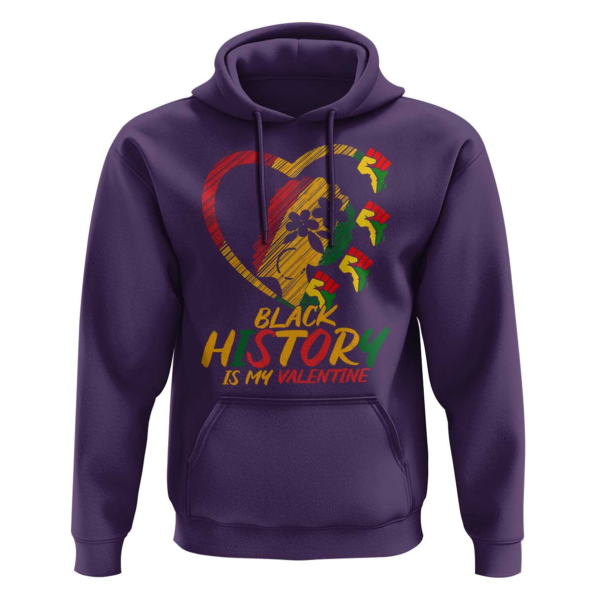 Black History Is My Valentine Hoodie Gift For Melanin Queen - Wonder Print Shop