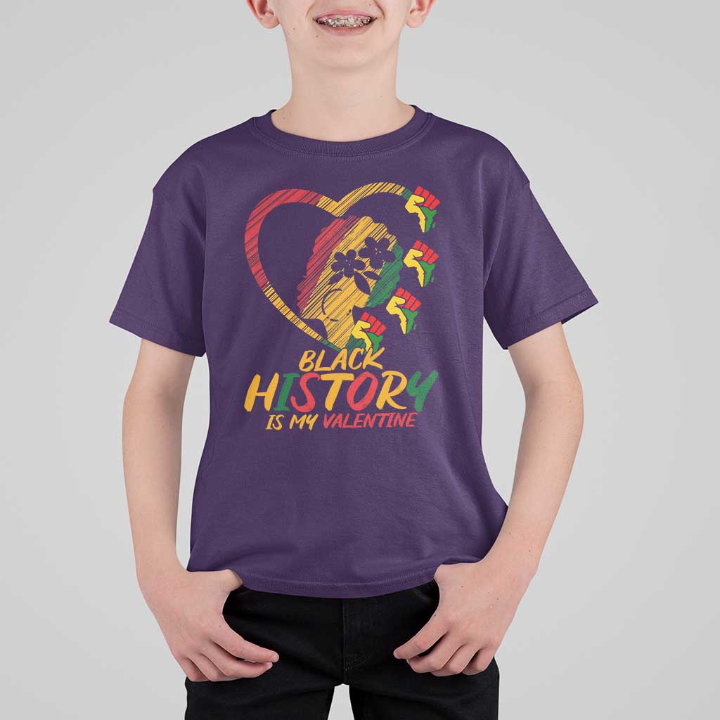 Black History Is My Valentine T Shirt For Kid Gift For Melanin Queen - Wonder Print Shop