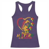 Black History Is My Valentine Racerback Tank Top Gift For Melanin Queen - Wonder Print Shop