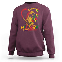 Black History Is My Valentine Sweatshirt Gift For Melanin Queen - Wonder Print Shop