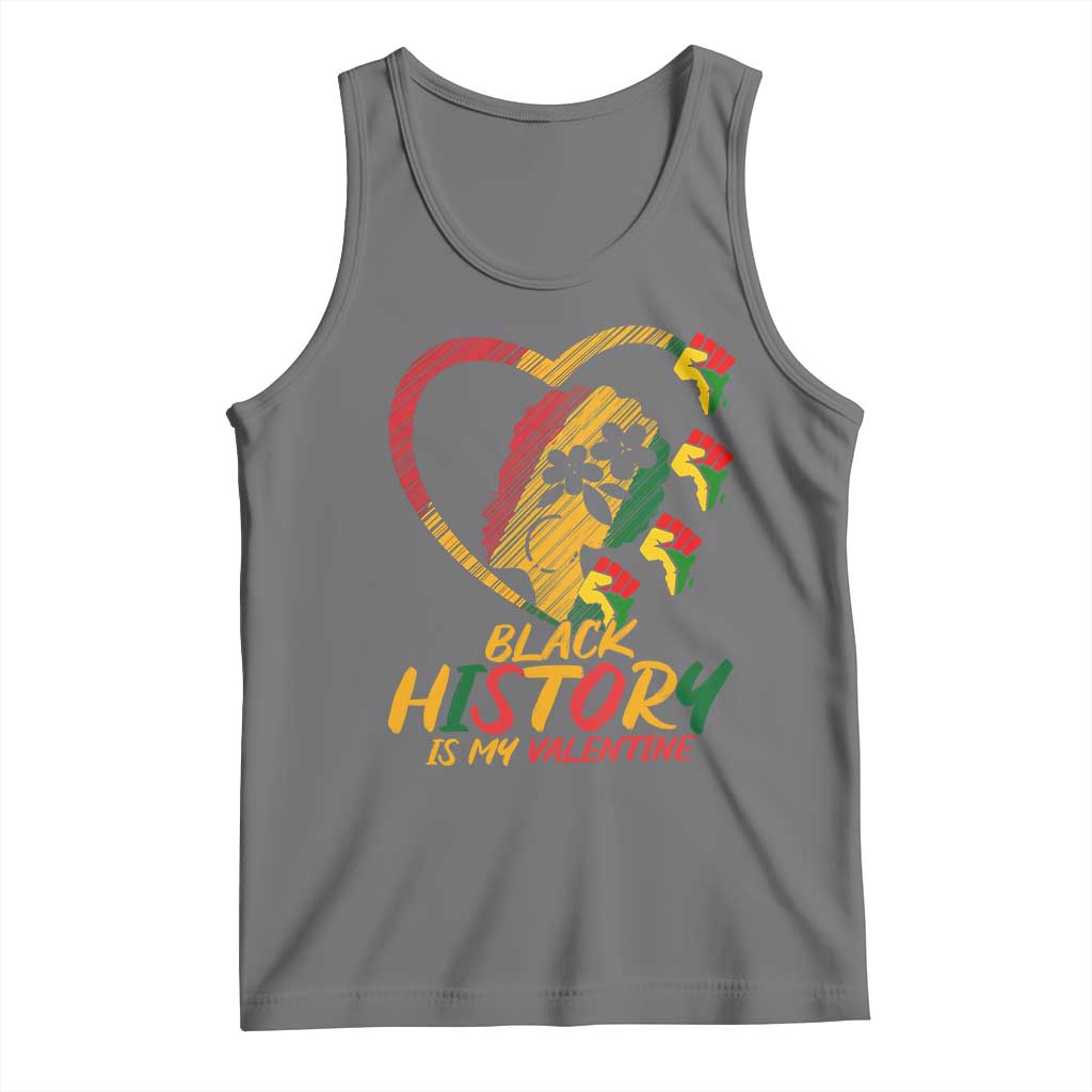 Black History Is My Valentine Tank Top Gift For Melanin Queen - Wonder Print Shop