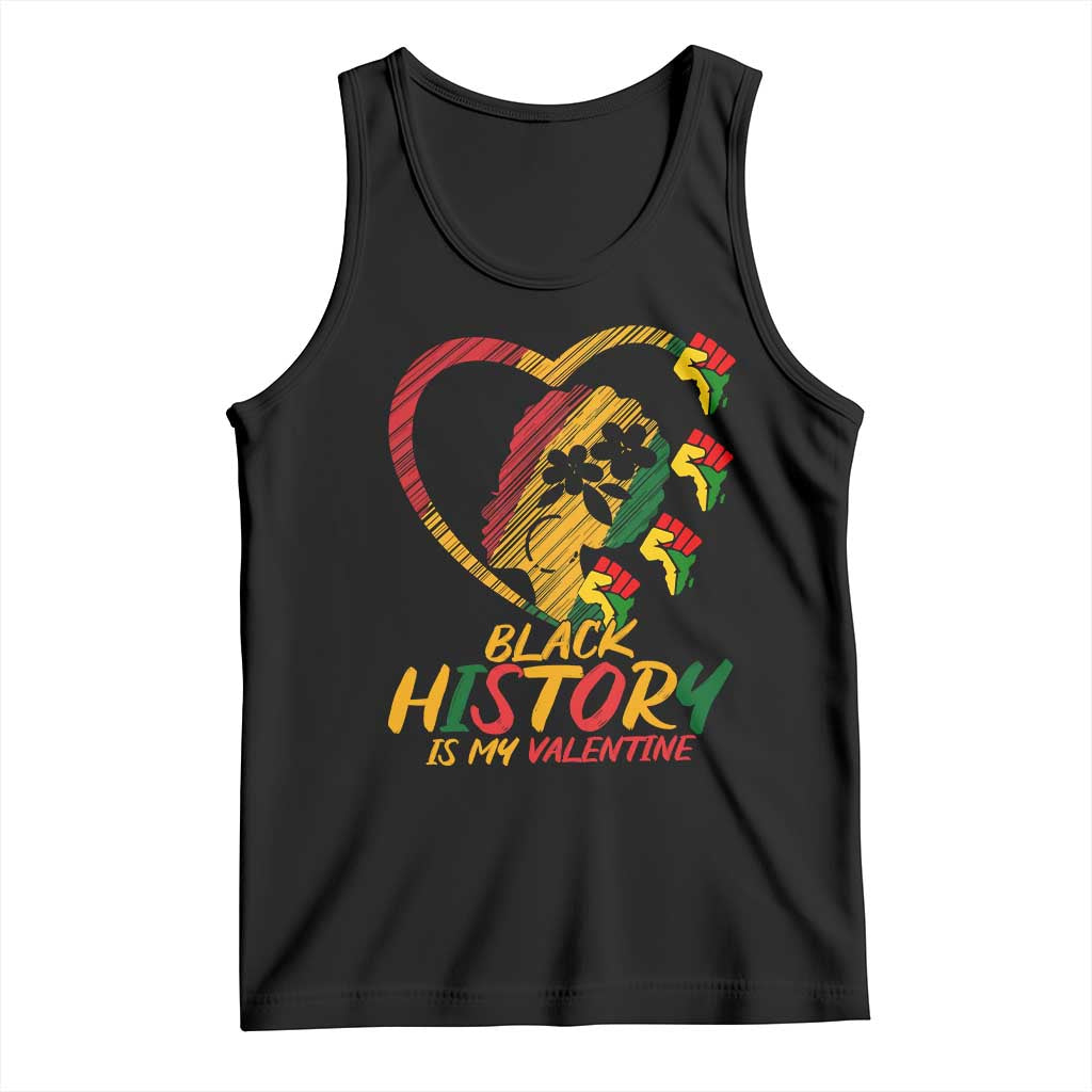 Black History Is My Valentine Tank Top Gift For Melanin Queen - Wonder Print Shop