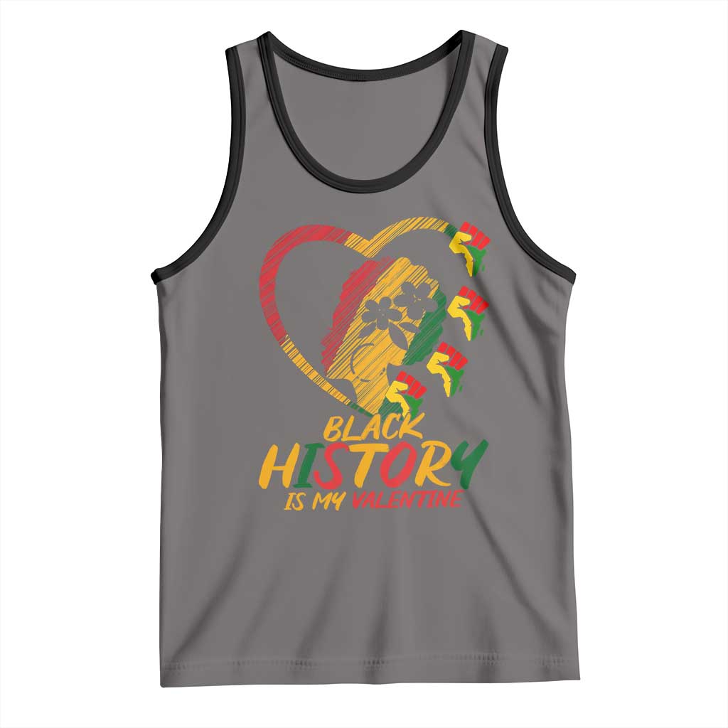 Black History Is My Valentine Tank Top Gift For Melanin Queen - Wonder Print Shop