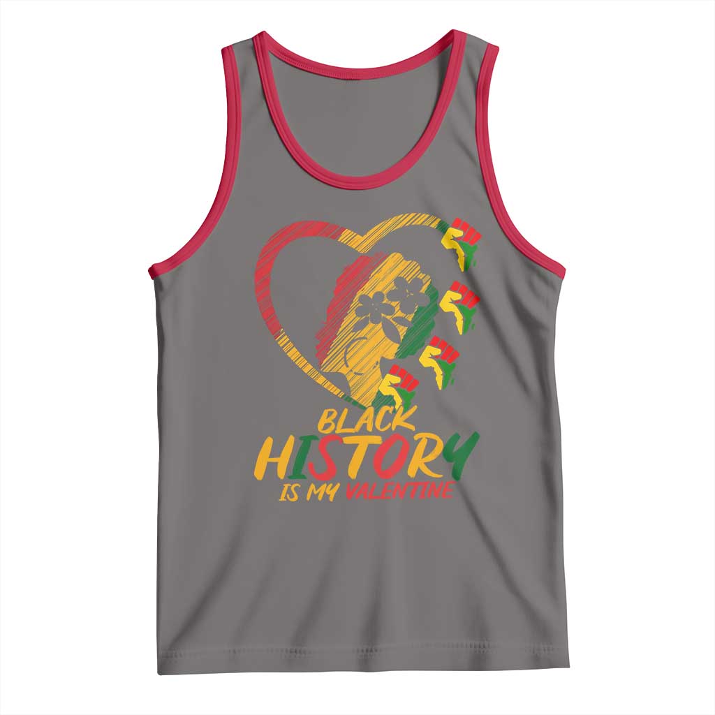 Black History Is My Valentine Tank Top Gift For Melanin Queen - Wonder Print Shop