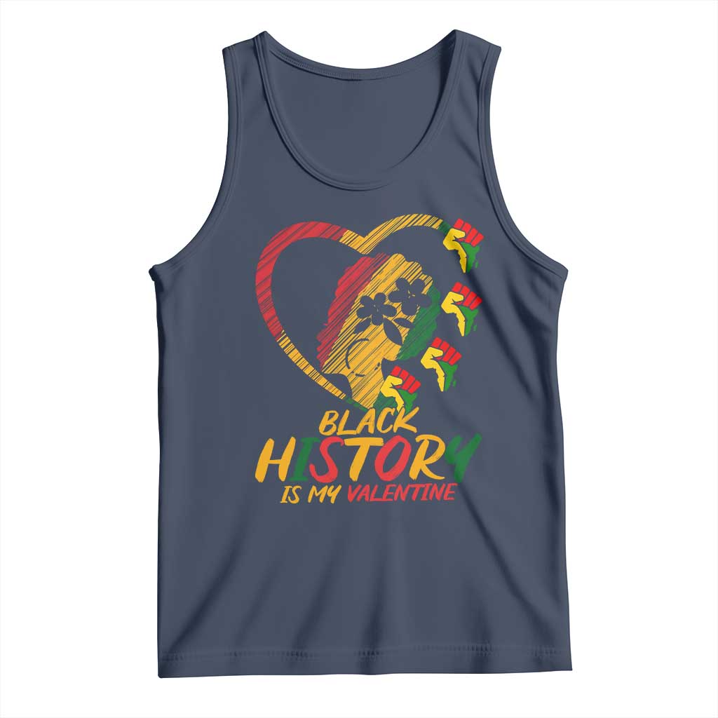 Black History Is My Valentine Tank Top Gift For Melanin Queen - Wonder Print Shop
