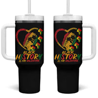 Black History Is My Valentine Tumbler With Handle Gift For Melanin Queen - Wonder Print Shop