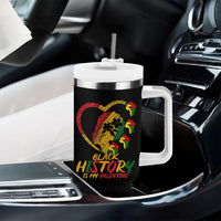 Black History Is My Valentine Tumbler With Handle Gift For Melanin Queen - Wonder Print Shop