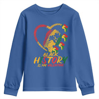 Black History Is My Valentine Youth Sweatshirt Gift For Melanin Queen - Wonder Print Shop