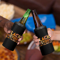 Black History Is My Valentine 4 in 1 Can Cooler Tumbler African American Women Pride - Wonder Print Shop