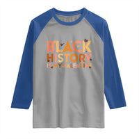 Black History Is My Valentine Raglan Shirt African American Women Pride - Wonder Print Shop
