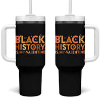 Black History Is My Valentine Tumbler With Handle African American Women Pride - Wonder Print Shop