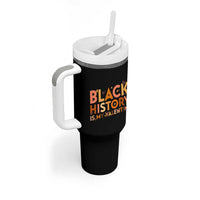 Black History Is My Valentine Tumbler With Handle African American Women Pride - Wonder Print Shop