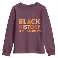 Black History Is My Valentine Youth Sweatshirt African American Women Pride - Wonder Print Shop