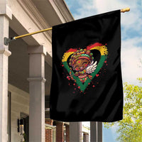 Cute Black Cupid Garden Flag Melanin Pride Valentines Day Gift - Wonder Print Shop