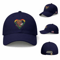 Cute Black Cupid Baseball Cap Melanin Pride Valentines Day Gift