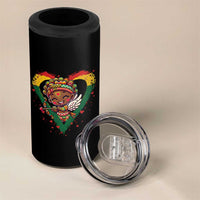 Cute Black Cupid 4 in 1 Can Cooler Tumbler Melanin Pride Valentines Day Gift - Wonder Print Shop