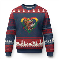 Cute Black Cupid Ugly Christmas Sweater Melanin Pride Valentines Day Gift - Wonder Print Shop