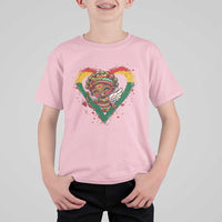 Cute Black Cupid T Shirt For Kid Melanin Pride Valentines Day Gift - Wonder Print Shop