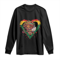 Cute Black Cupid Long Sleeve Shirt Melanin Pride Valentines Day Gift - Wonder Print Shop