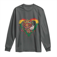 Cute Black Cupid Long Sleeve Shirt Melanin Pride Valentines Day Gift - Wonder Print Shop