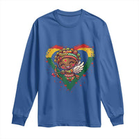 Cute Black Cupid Long Sleeve Shirt Melanin Pride Valentines Day Gift - Wonder Print Shop