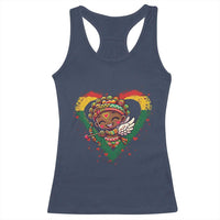 Cute Black Cupid Racerback Tank Top Melanin Pride Valentines Day Gift - Wonder Print Shop