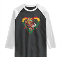 Cute Black Cupid Raglan Shirt Melanin Pride Valentines Day Gift - Wonder Print Shop